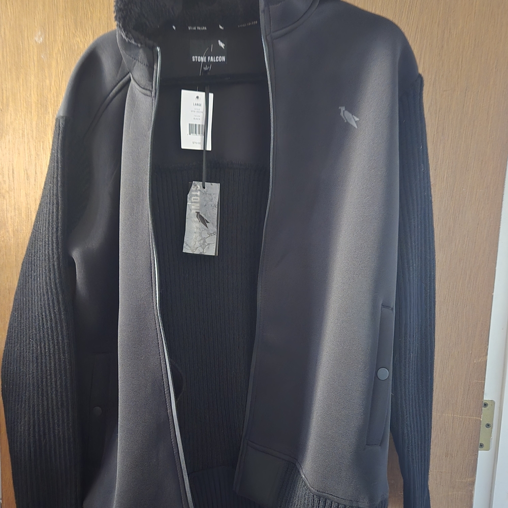 Black Bomber Jacket by